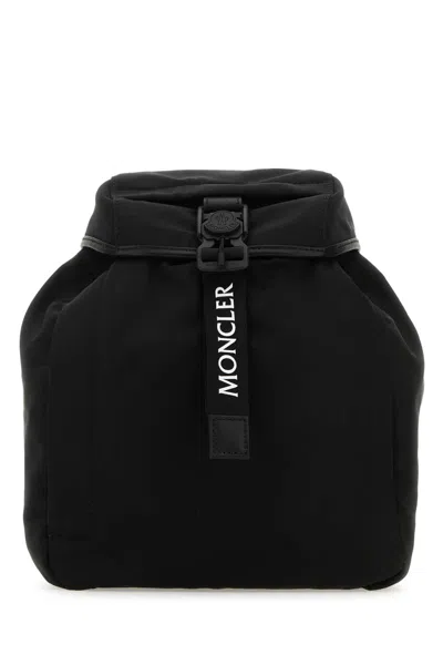 MONCLER BLACK POLYESTER TRICK BACKPACK