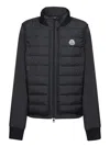 Moncler Short High Collar Quilted Jacket In 999