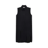 Moncler Cotton Midi Dress In Black