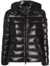 Moncler Bady Hooded Short Down Jacket In Black