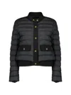 Moncler Long-sleeved Down Jacket In Black