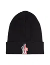 Moncler Knitted Wool Hat Ribbed Cuff
