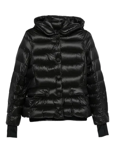 Moncler Black Quilt Hooded Jacket