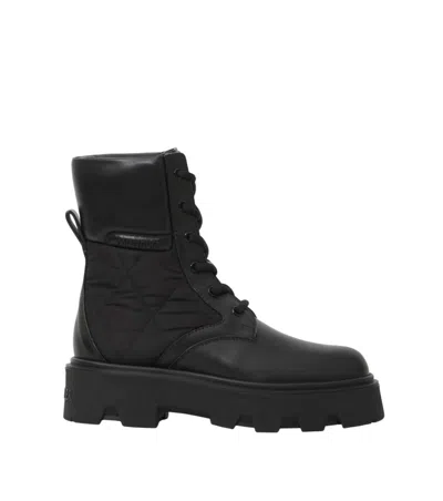 Moncler Black Quilted Aurea Boots