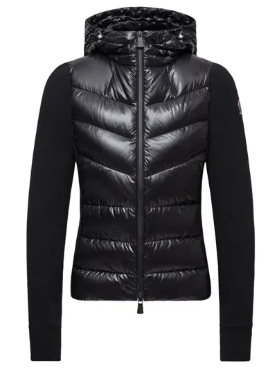 MONCLER BLACK QUILTED JACKET