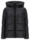 Moncler Black Quilted Jacket In Black