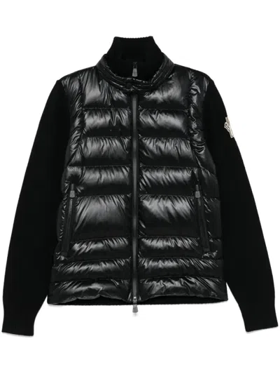 MONCLER BLACK QUILTED JACKET