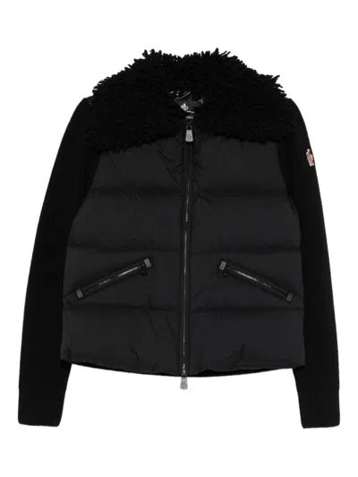 MONCLER BLACK QUILTED JACKET