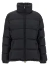 Moncler Puffer Jacket With High Collar And Cuffs In Black