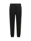 Moncler Black Regular Joggers Pants In Black