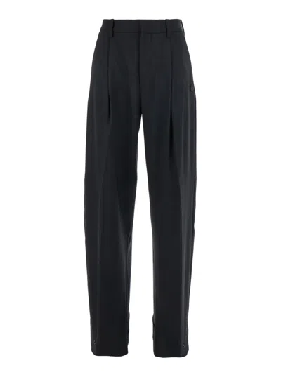 Moncler Black Regular Pleated Pants
