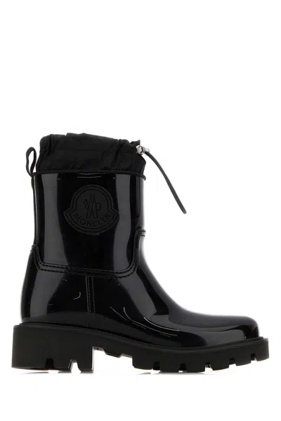 Moncler Black Rubber Kick Stream Ankle Boots