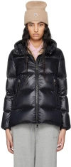 Moncler Laiche Short Parka In 999 Black