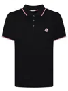 Moncler This Polo Shirt Features A Timeless Design That Transcends The Seasons In Black