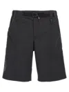 Moncler Day-namic Nylon Bermuda Shorts With Adjustable Drawstring In Black