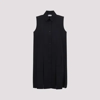 MONCLER BLACK SLEEVELESS DRESS