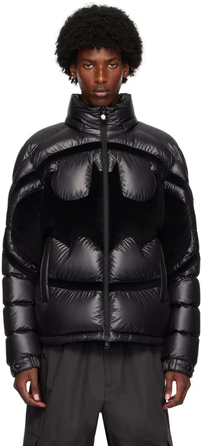 Moncler Solander Batman Tech Down Jacket In Black ModeSens