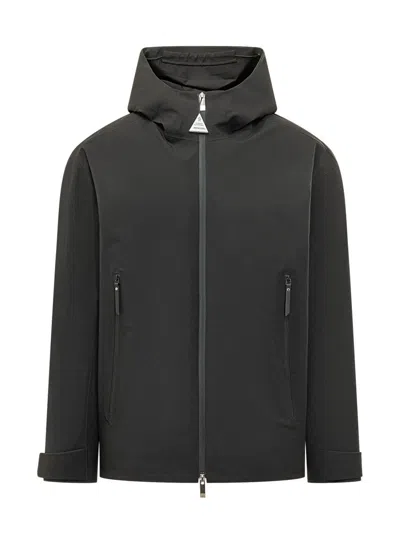 Moncler Black Solid Hood Jacket