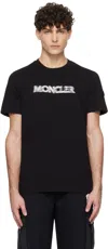 Moncler Black S/s T-shirt In 999 - Black