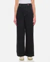 Moncler Black Straight Fit Pants In Black