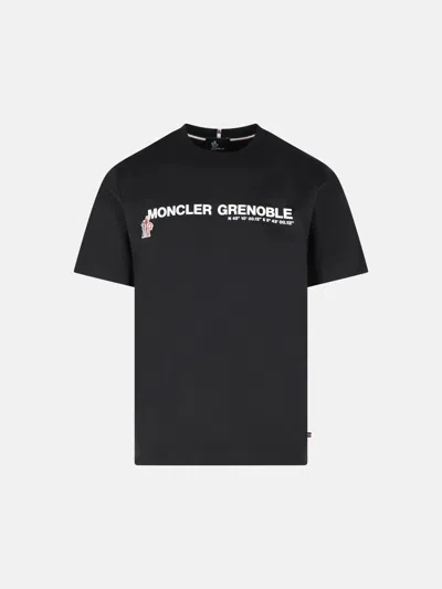 Moncler Black Stretch Cotton T-shirt