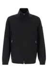 Moncler Black Stretch Nylon Frene Windbreaker In Black