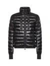Moncler Black Stretch Nylon Hers Down Jacket In Black