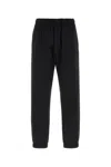 Moncler Stretch Nylon Joggers Featuring Elastic Cuffs In Black