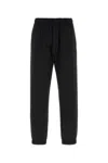 Moncler Stretch Nylon Joggers Featuring Elastic Cuffs In Black
