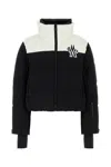 Moncler Black Stretch Nylon Stennes Down Jacket