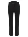 Moncler Black Stretch Pants In Black
