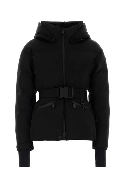 MONCLER BLACK STRETCH POLYESTER TOLIMA DOWN JACKET