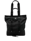 Moncler Tech Tote Small In Black