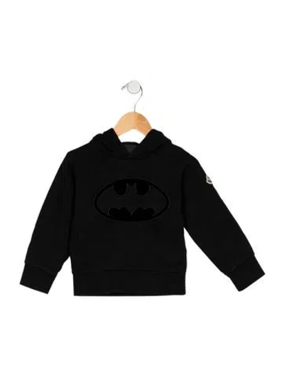 Pre-owned Moncler Babies' Black Sweater With Hand Sewn Patch.