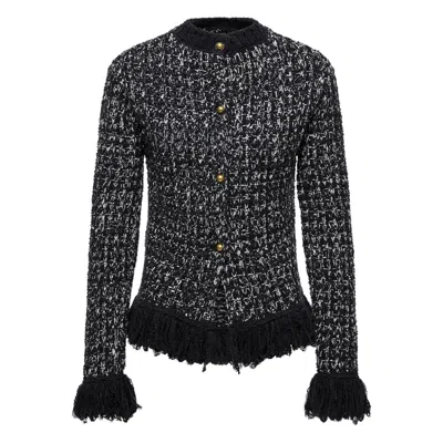 MONCLER BLACK SWEATERS