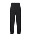 Moncler Black Sweatpants With Subtle Logo Detail And Elastic Waistband In Black