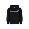 Moncler Black Sweatshirt For Kids With Logo