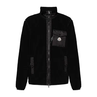 MONCLER BLACK SWEATSHIRTS