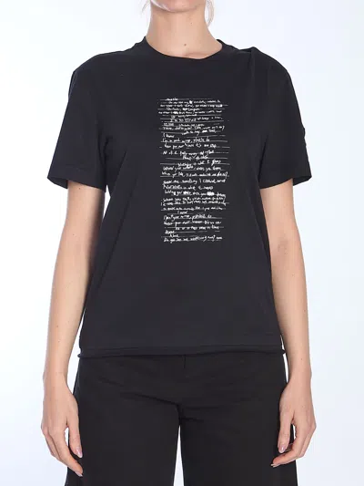 Moncler X Willow Smith Short-sleeved T-shirt In Black