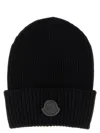 Moncler X Ee72 By Edward Enninful Logo Patch Wool Knit Beanie In Black