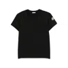 Moncler Black Ss T-shirt In Black