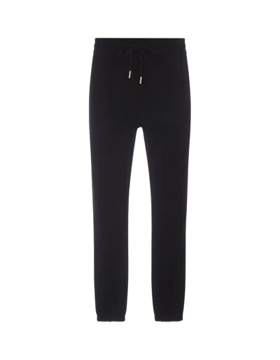 Moncler Black Track Trousers With Embossed Logo