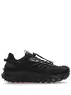 Moncler Men Trailgrip Gtx Mesh And Leather Sneakers In Black