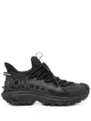 Moncler Black Nylon Sneakers In Black