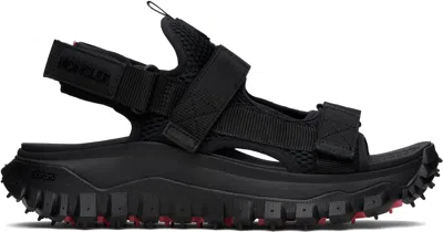 Moncler Black Trailgrip Vela Water-repellent Sandals