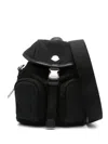 Moncler Black Trick Mini Backpack In Black