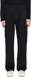 Moncler Men Canvas Pants In 999 - Black