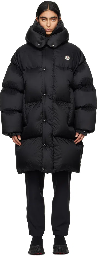 Moncler Verone 2 Snap-front Puffer Jacket In Black