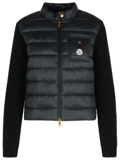 Moncler Black Virgin Wool Blend Jacket