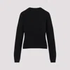 Moncler Black Virgin Wool Round Neck Pullover In Black